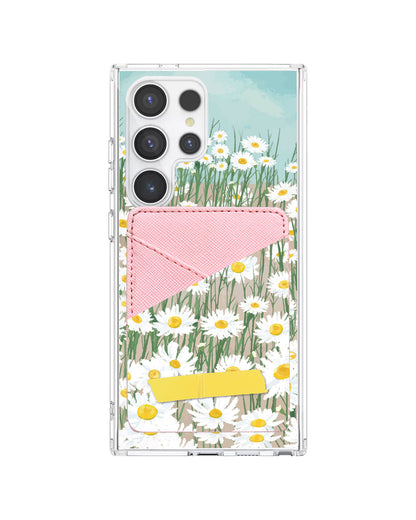 Android Phone Wallet Case - Oil Painting Daisy