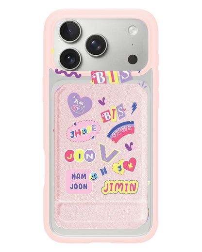 iPhone Magnetic Multifold Wallet - BTS Members