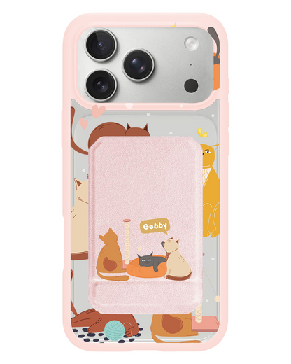 iPhone Magnetic Multifold Wallet - Playful Cat 1.0