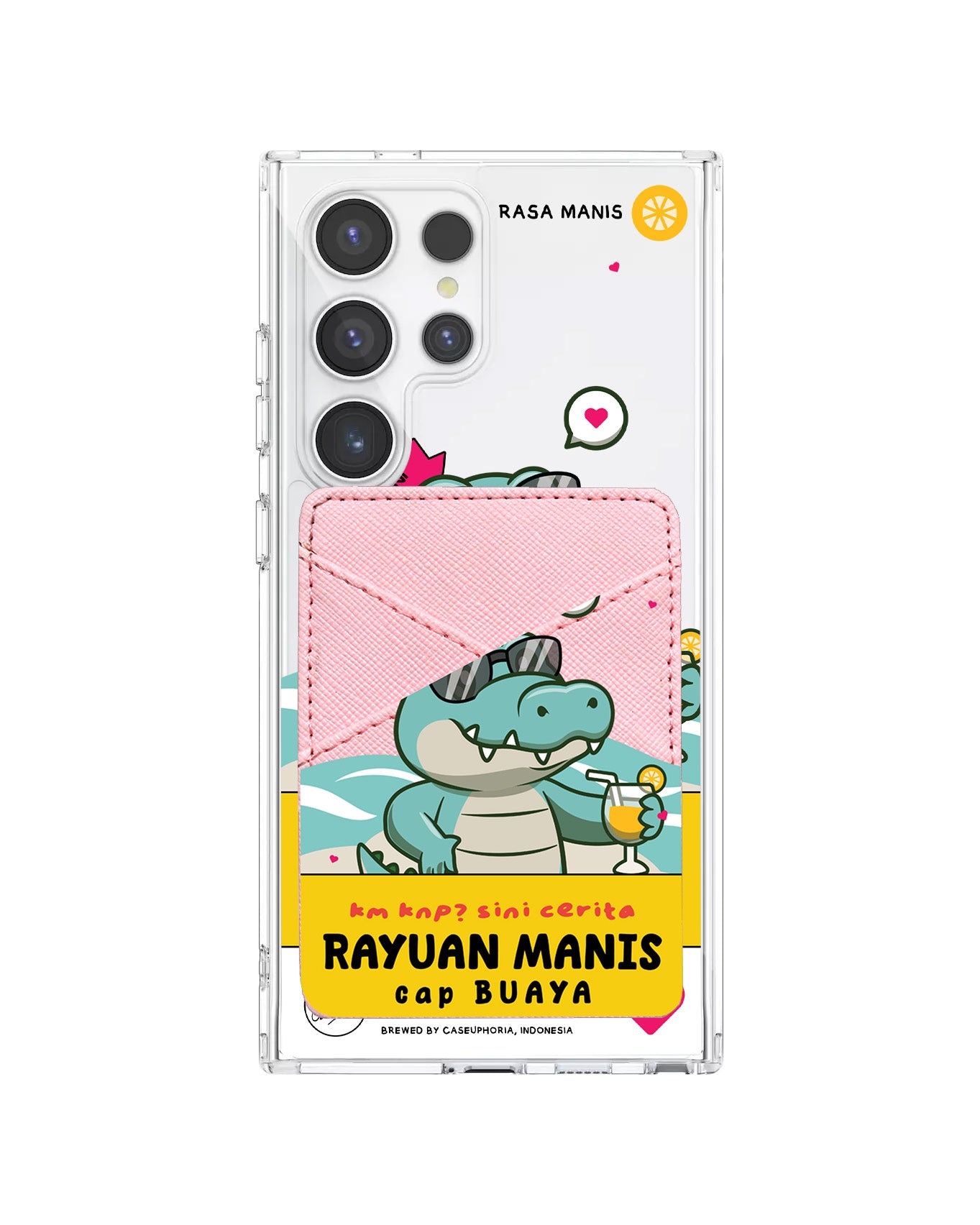 Android Phone Wallet Case - Cap Buaya
