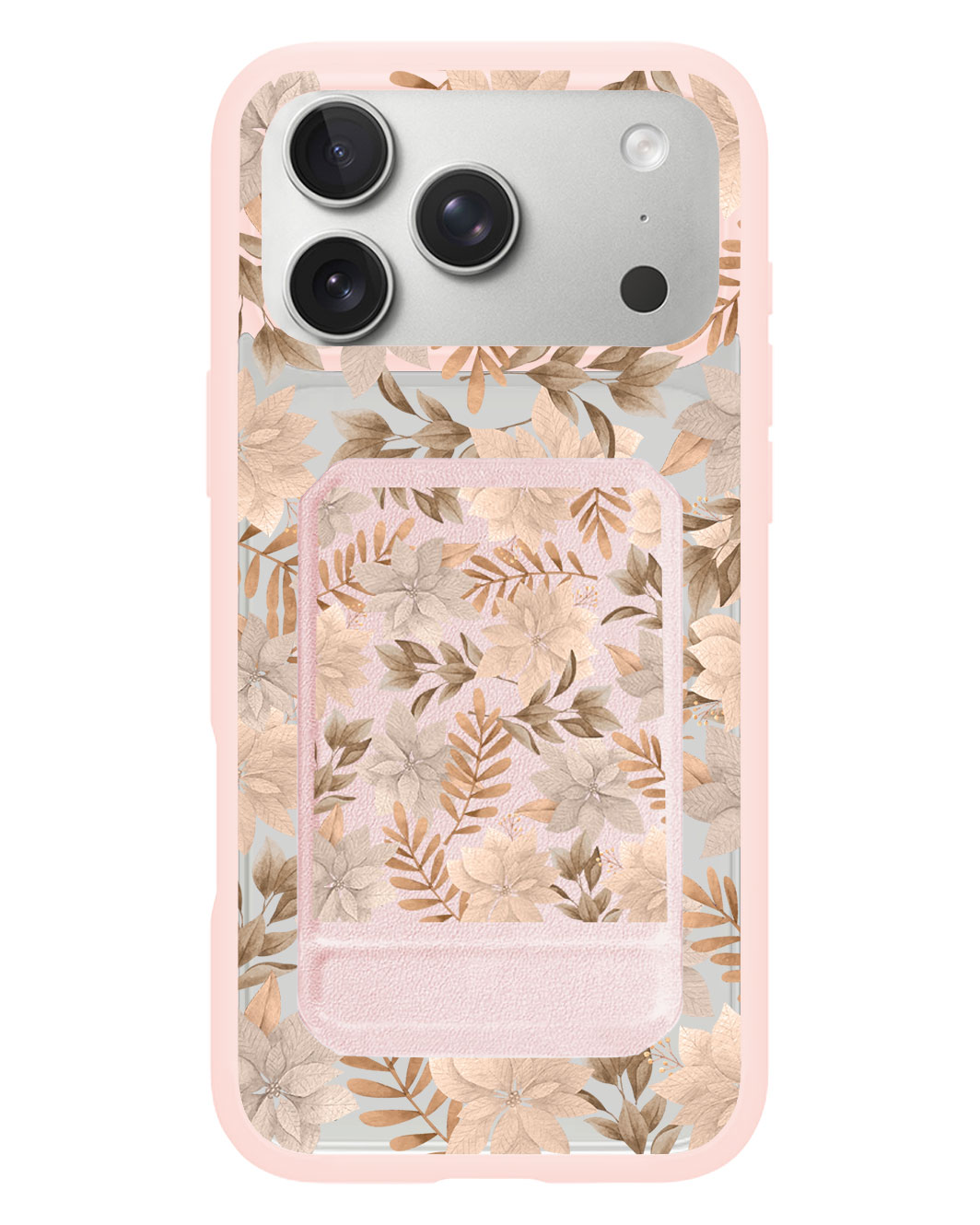 iPhone Magnetic Multifold Wallet - Rustic Lily