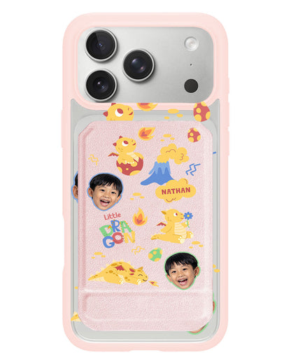 iPhone Magnetic Multifold Wallet - Face Grid Little Dragon