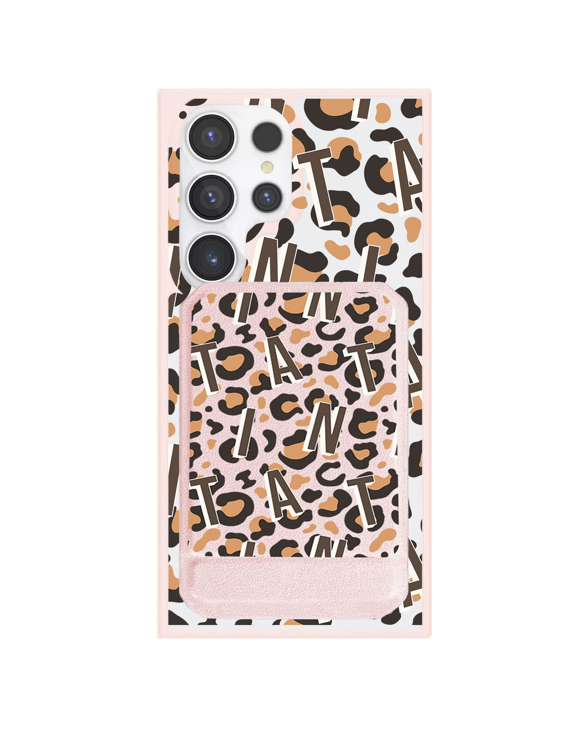 Android Magnetic Multifold Wallet - Leopard Monogram 2.0