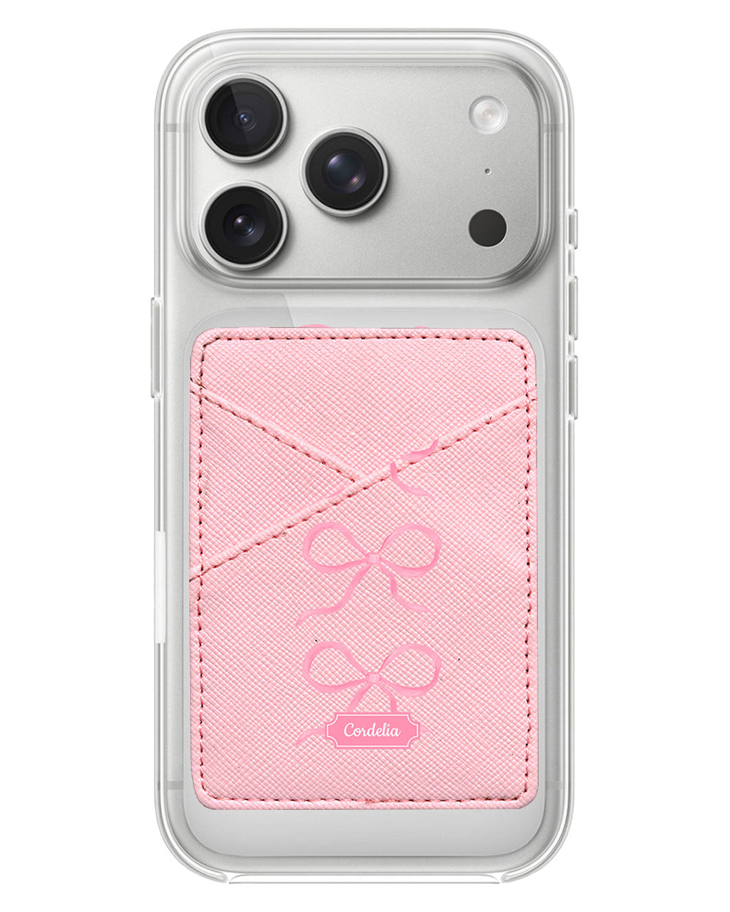 iPhone Phone Wallet Case - Coquette Triple Bow