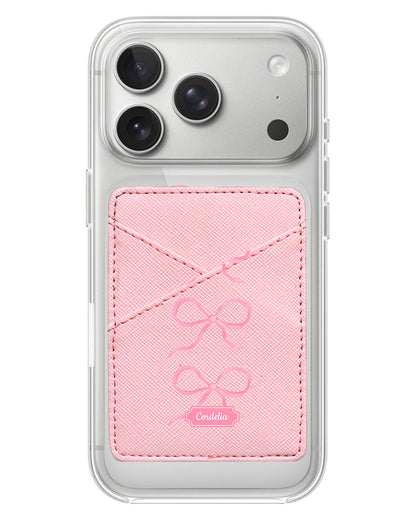 iPhone Phone Wallet Case - Coquette Triple Bow