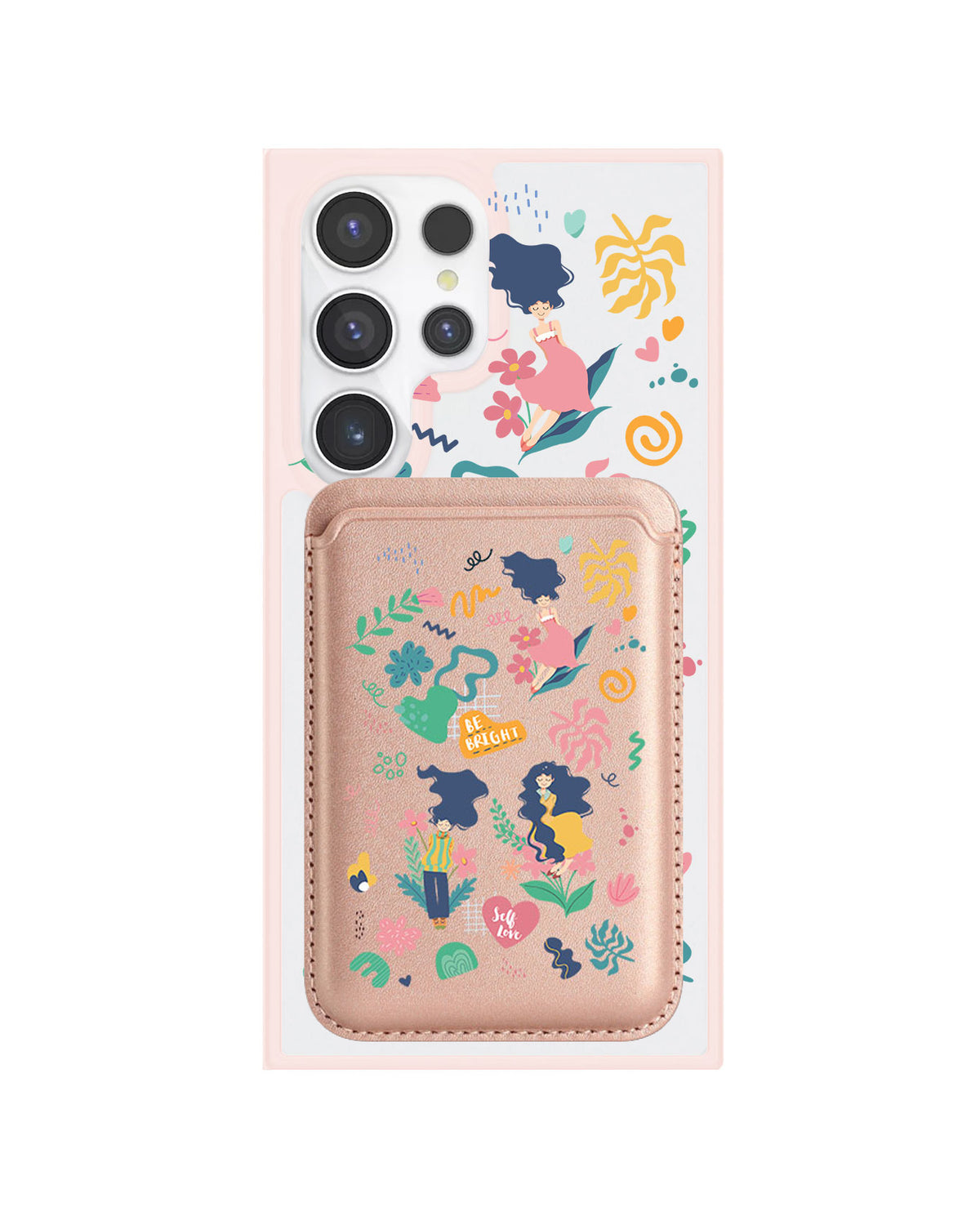 Android Magnetic Wallet Case - Self Love Sticker Pack 2.0