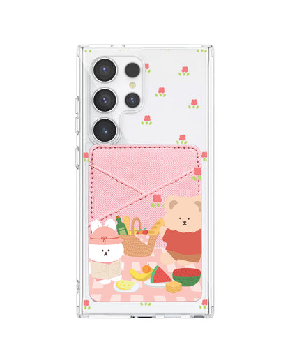 Android Phone Wallet Case - Picnic Pink