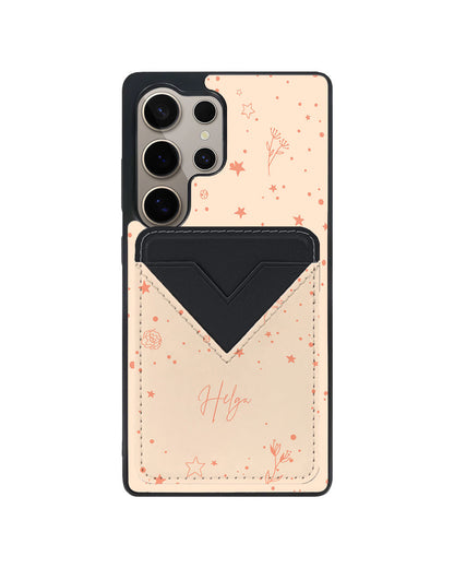 Android Avant Wallet Case - Coral Constellation