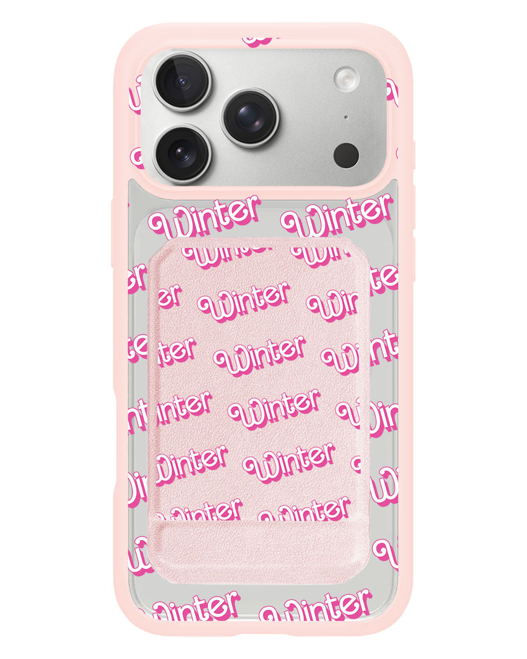 iPhone Magnetic Multifold Wallet - Barbie Monogram