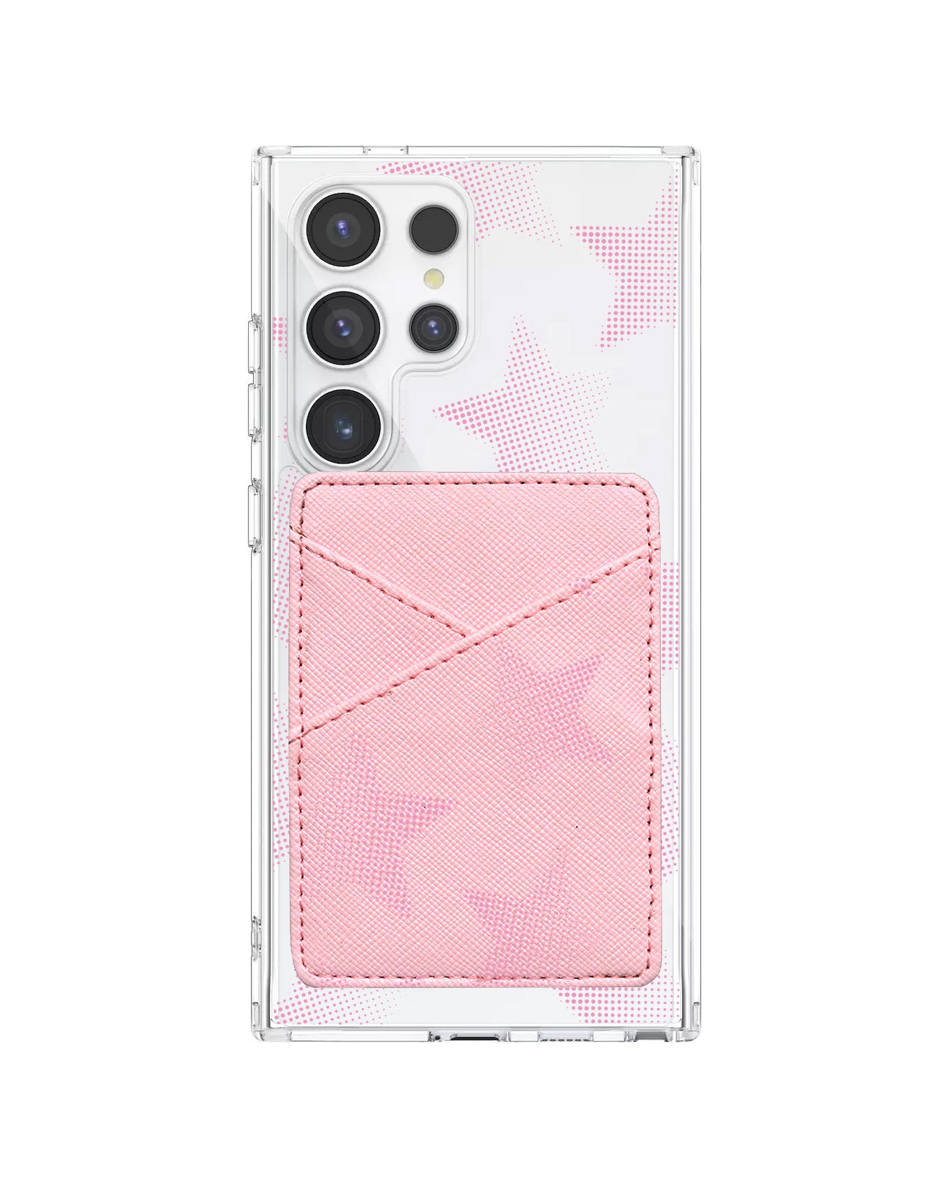Android Phone Wallet Case - Pink Star
