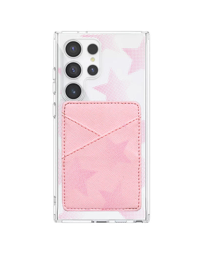 Android Phone Wallet Case - Pink Star