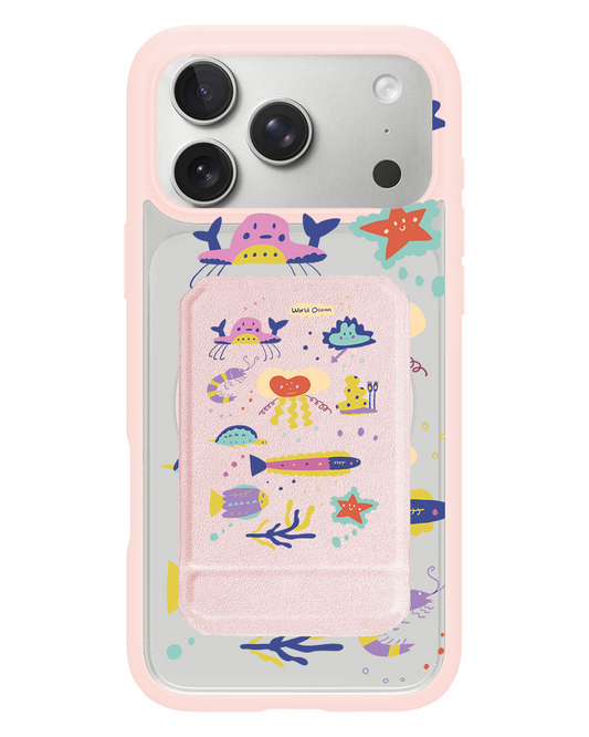 iPhone Magnetic Multifold Wallet - Ocean World