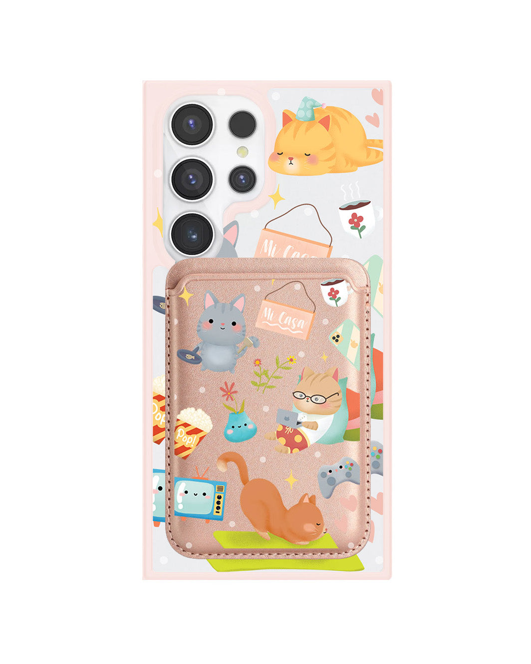 Android Magnetic Wallet Case - Stay Home