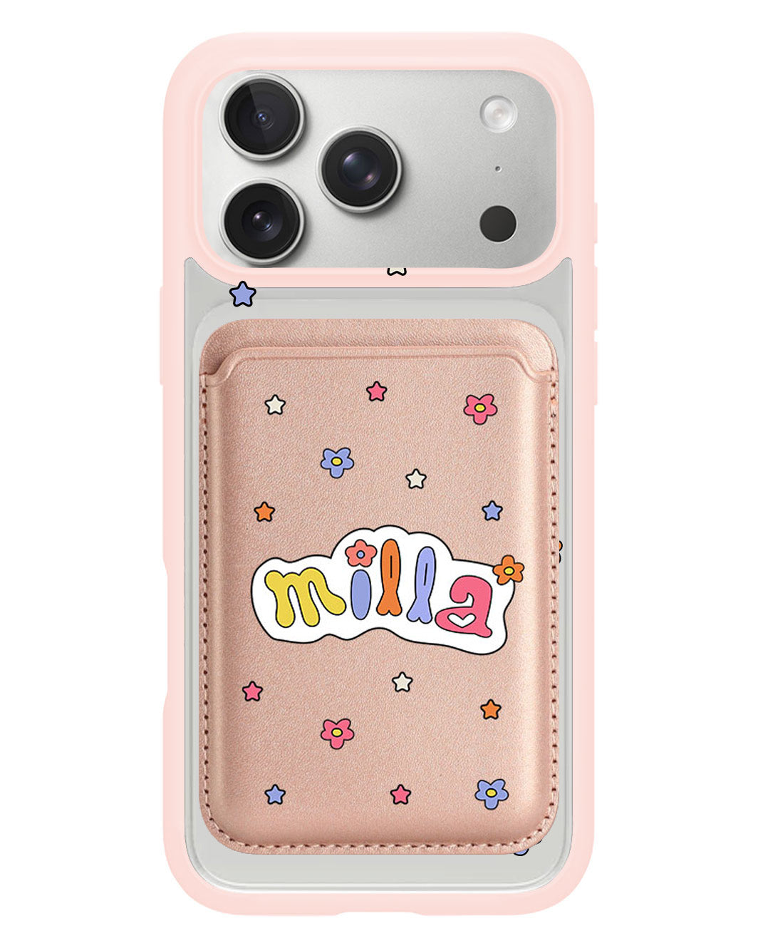 iPhone Magnetic Wallet Case - Adorable Monogram 5.0