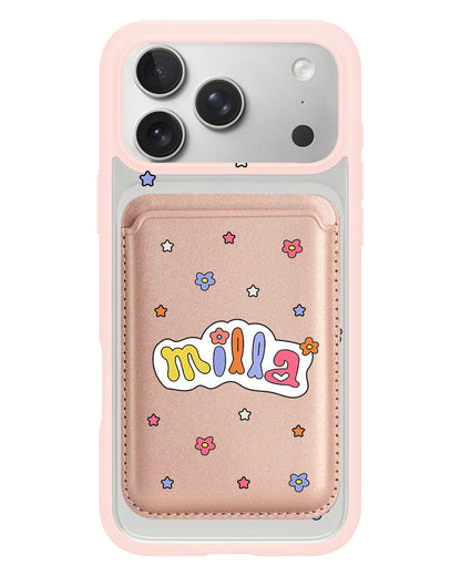 iPhone Magnetic Wallet Case - Adorable Monogram 5.0