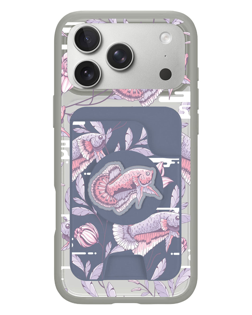 iPhone Magpop Wallet - Fish & Floral 1.0