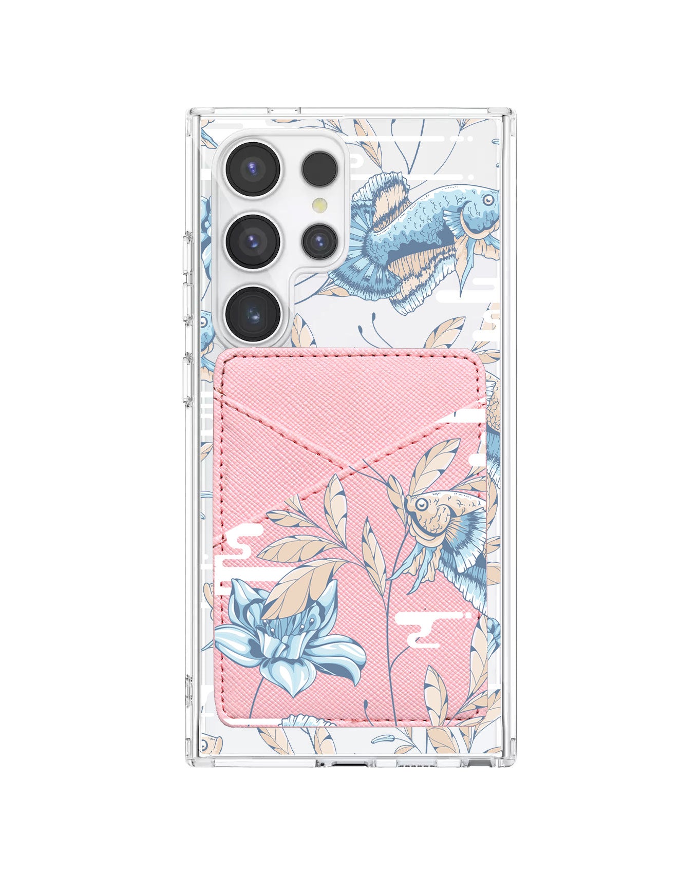 Android Phone Wallet Case - Fish & Floral 4.0