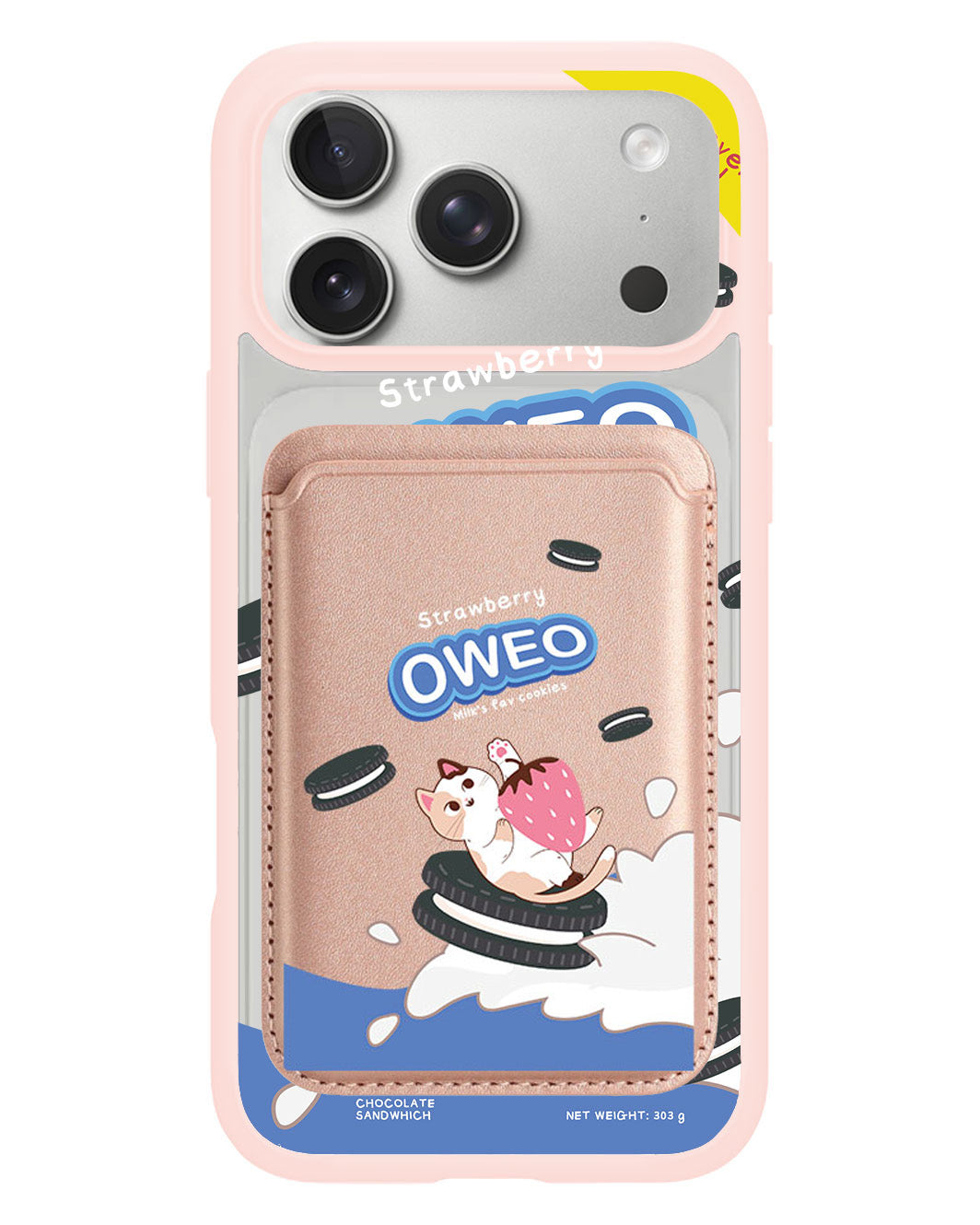 iPhone Magnetic Wallet Case - Oweo Cat