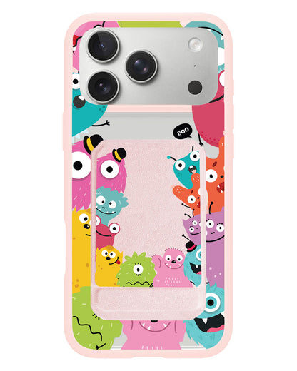iPhone Magnetic Multifold Wallet - Little Monster