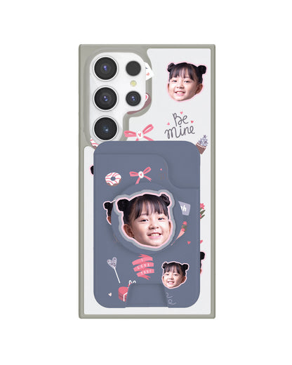Android Magpop Wallet - Face Grid Lovely