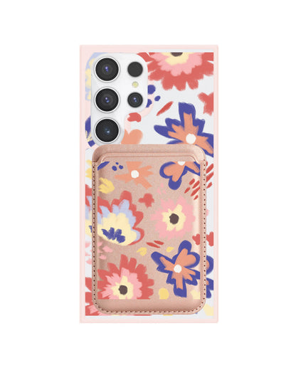 Android Magnetic Wallet Case - Flower Lovers