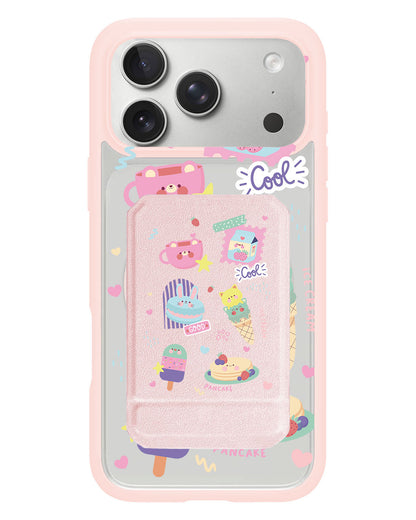 iPhone Magnetic Multifold Wallet - Sweet cafe