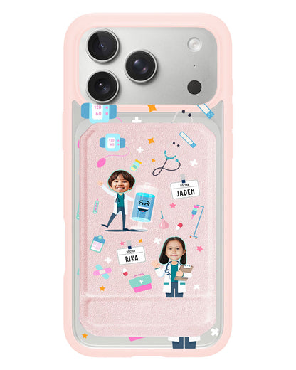 iPhone Magnetic Multifold Wallet - Face Grid Dream Doctor