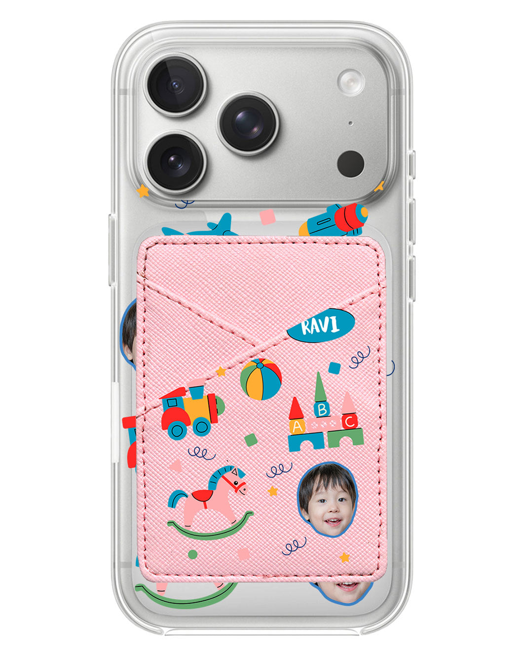 iPhone Phone Wallet Case - Face Grid Boys Toys
