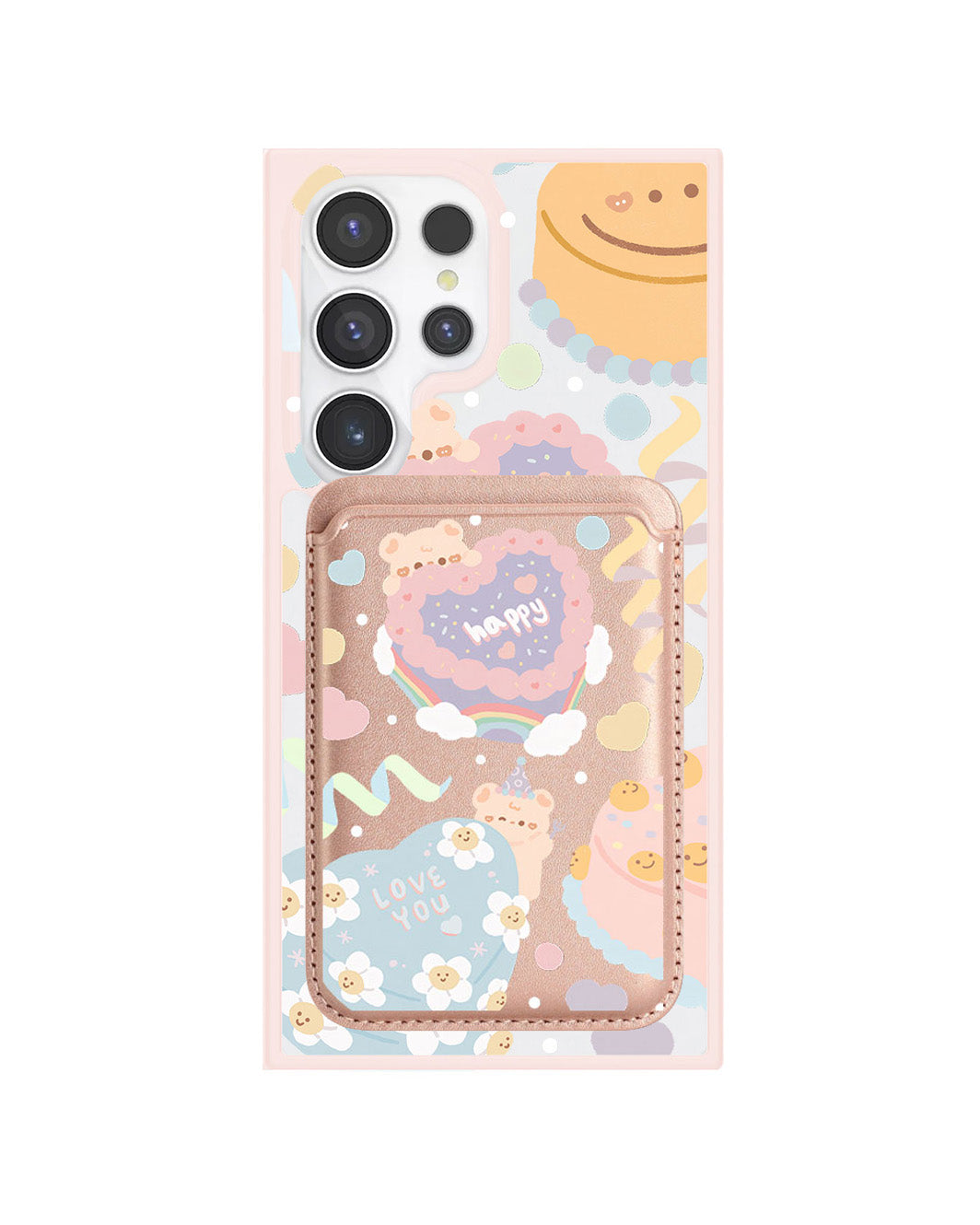 Android Magnetic Wallet Case - Cake Party