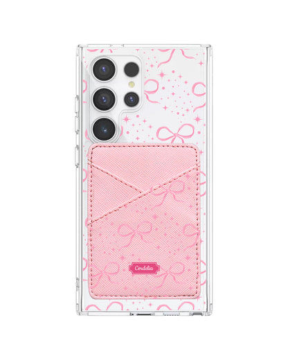 Android Phone Wallet Case - Coquette Glittery Bow