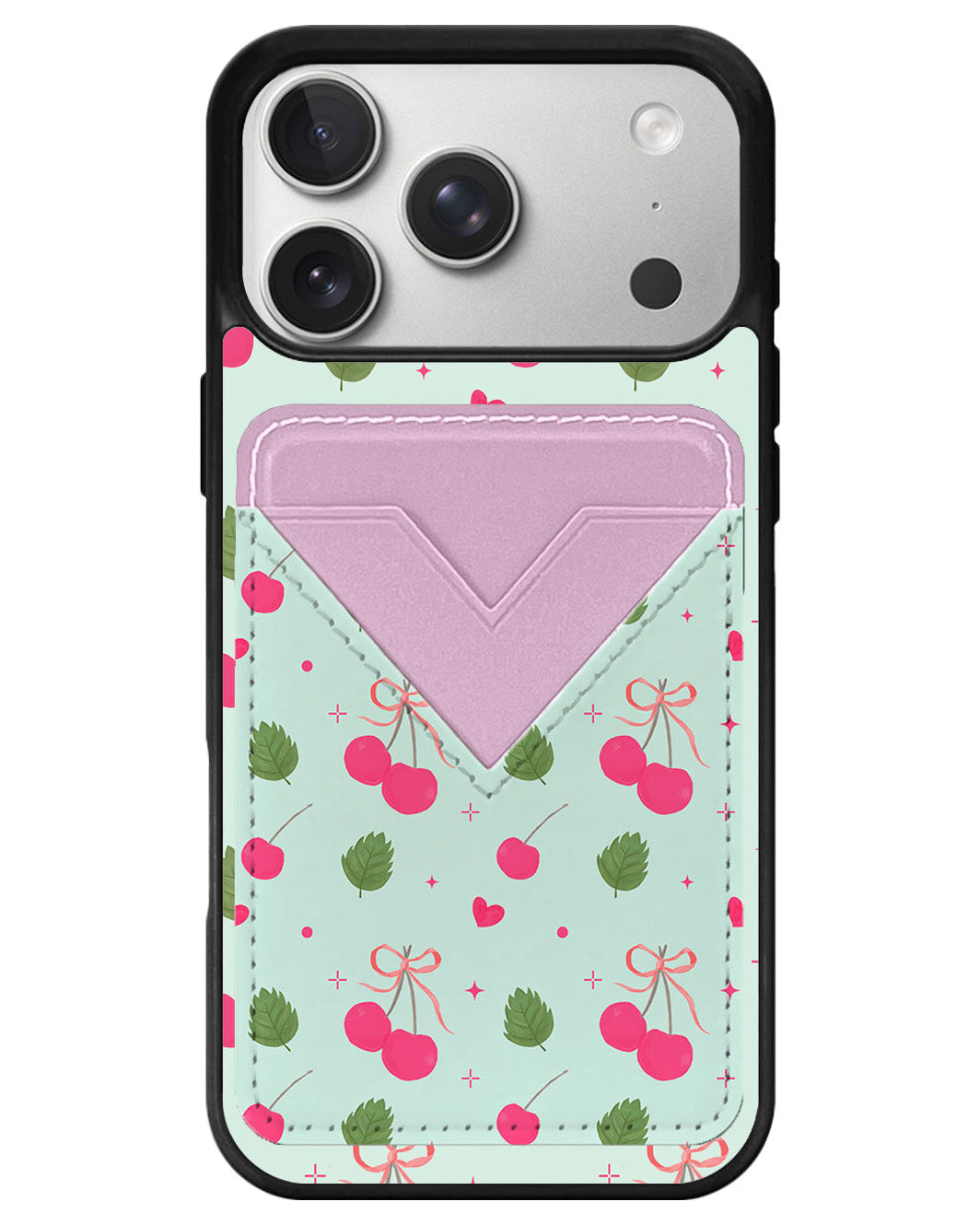 iPhone Avant Wallet Case - Coquette Cherry