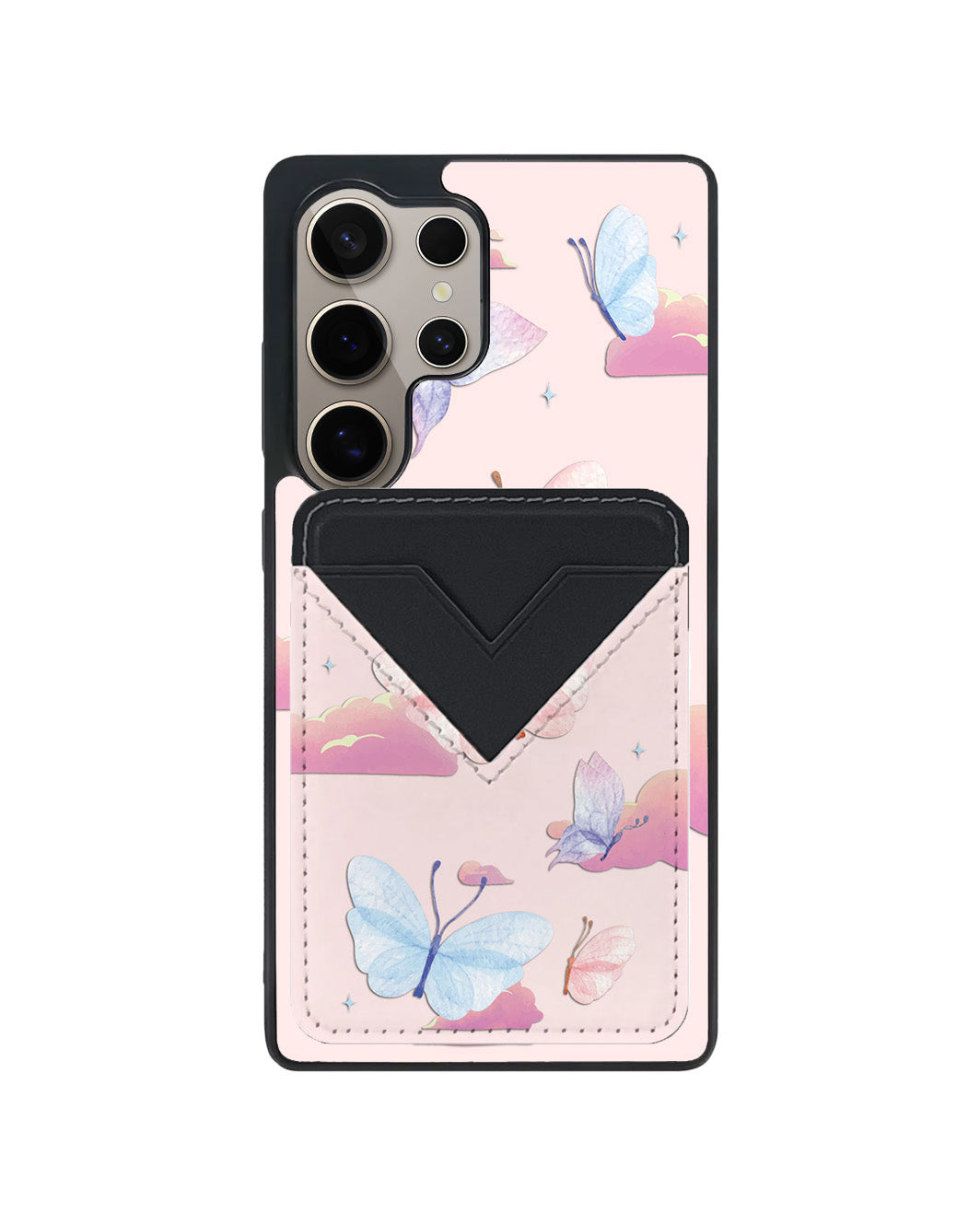 Android Avant Wallet Case - Butterfly & Clouds
