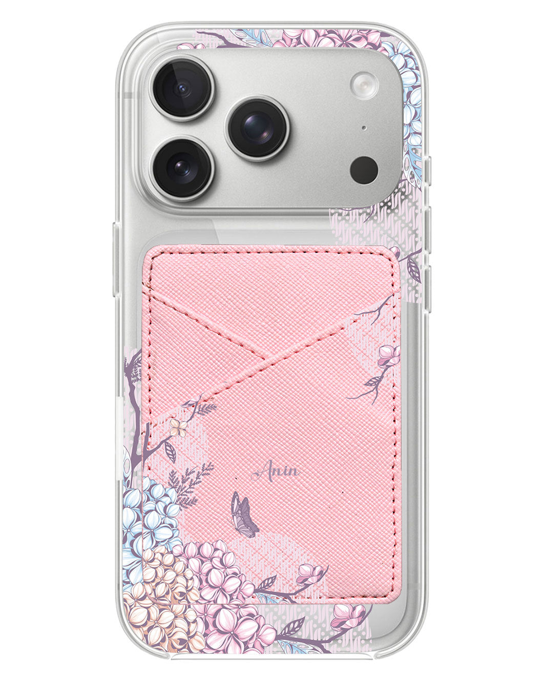 iPhone Phone Wallet Case - Batik Floral