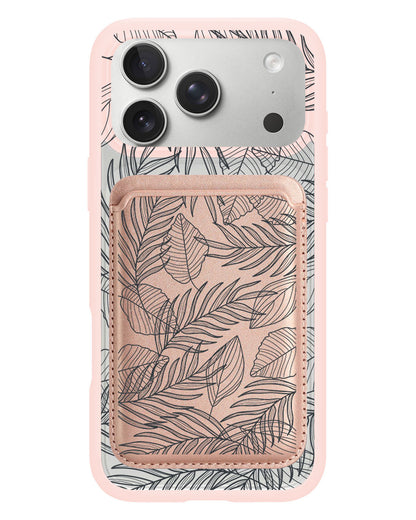 iPhone Magnetic Wallet Case - Sketchy Tropical 2.0