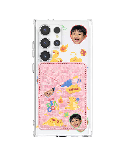 Android Phone Wallet Case - Face Grid Little Dragon