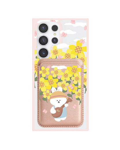 Android Magnetic Wallet Case - Bunny Ukulele