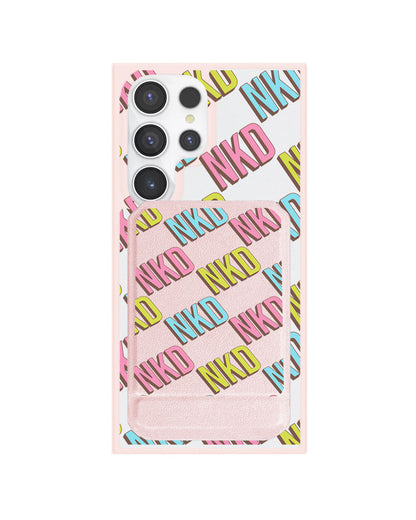 Android Magnetic Multifold Wallet - Diagonal Initial Monogram 3.0