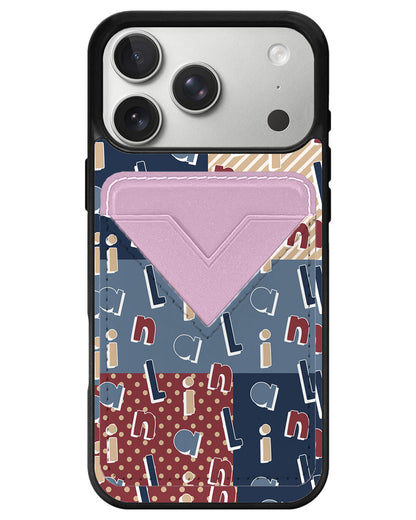 iPhone Avant Wallet Case - Abstract Monogram 3.0