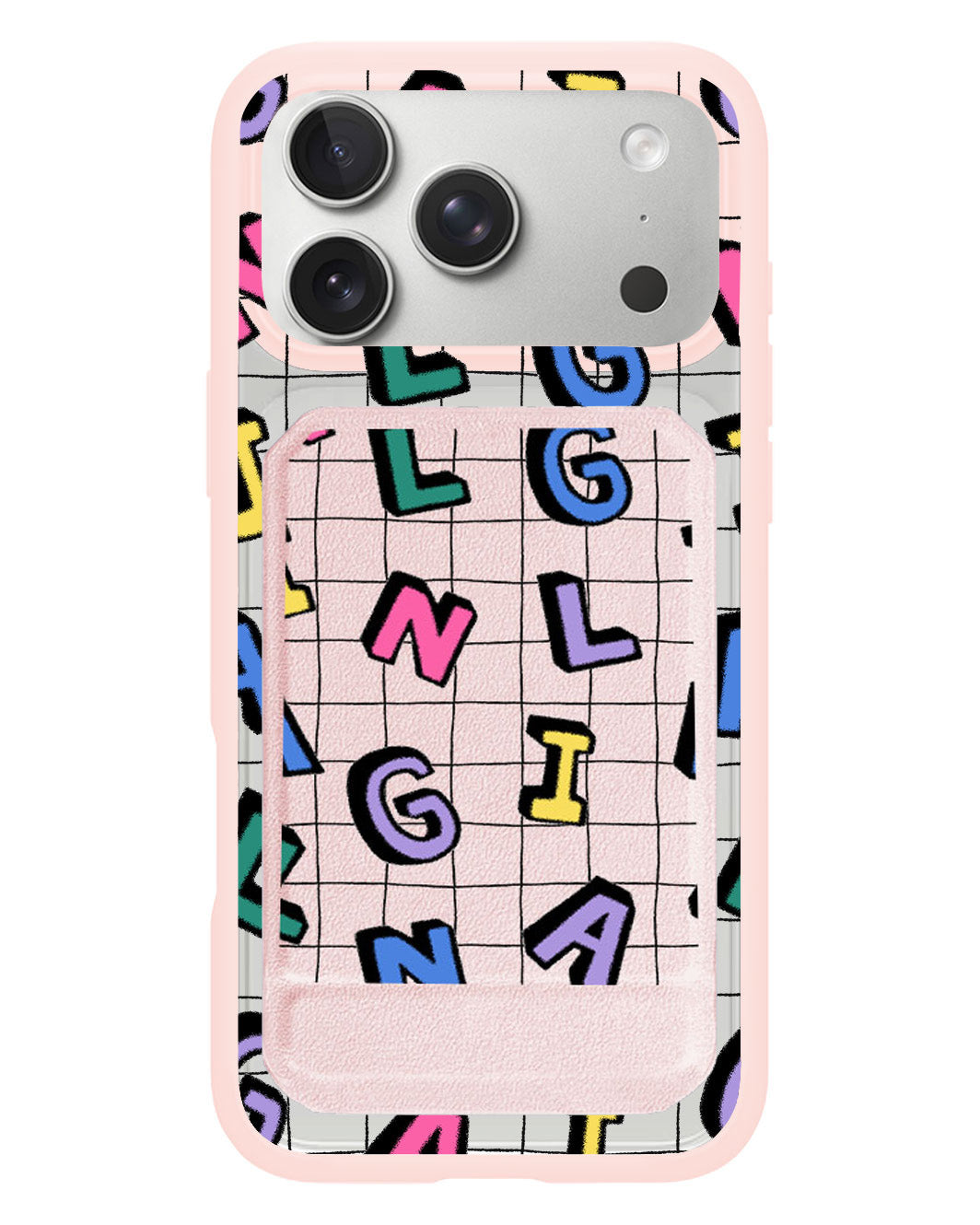 iPhone Magnetic Multifold Wallet - Playful Monogram 2.0
