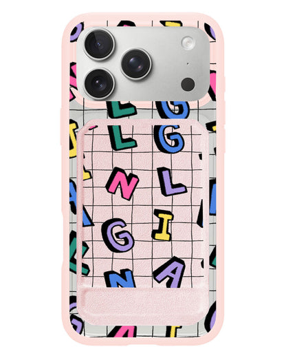 iPhone Magnetic Multifold Wallet - Playful Monogram 2.0