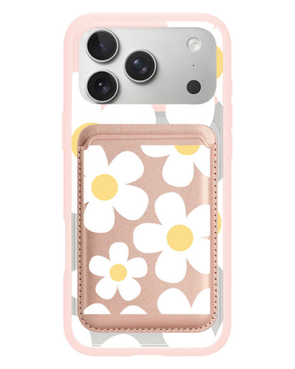 iPhone Magnetic Wallet Case - Daisy 1.0
