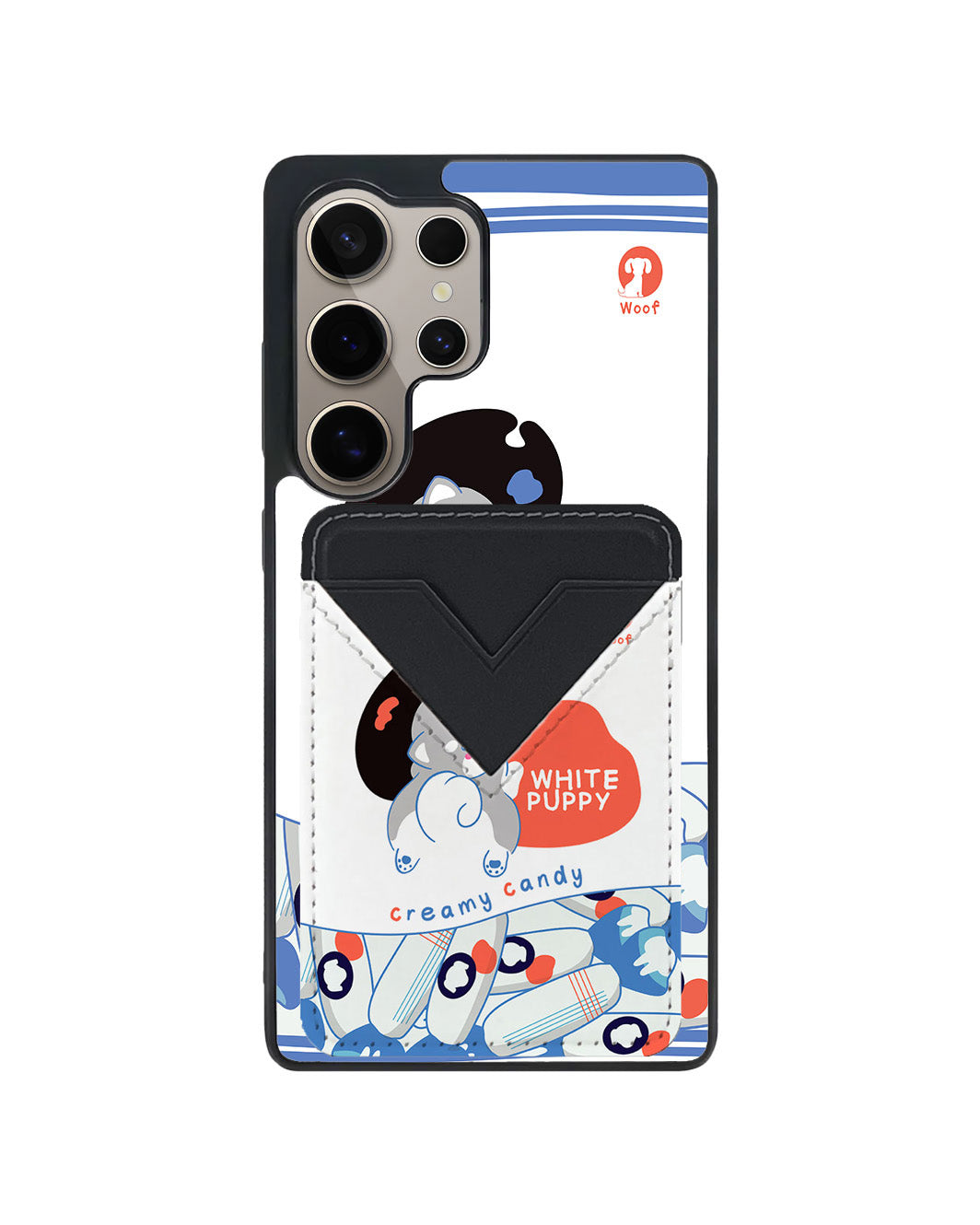 Android Avant Wallet Case - White Puppy