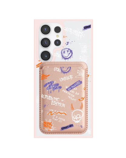Android Magnetic Wallet Case - Graffiti