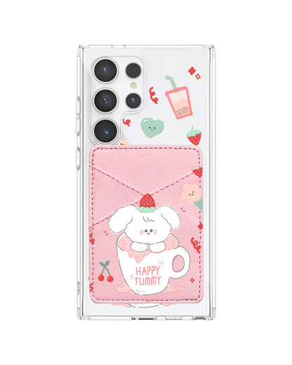 Android Phone Wallet Case - Happy Tummy