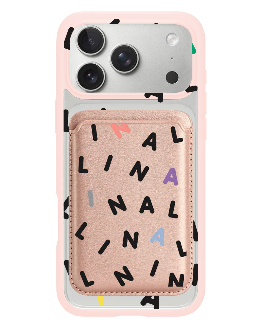 iPhone Magnetic Wallet Case - Monogram 2.0 Hitam