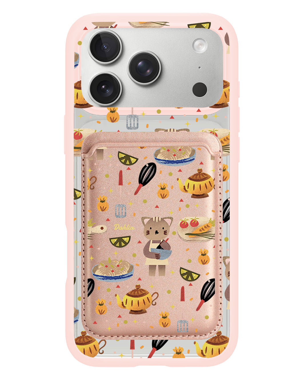 iPhone Magnetic Wallet Case - Cooking Cat
