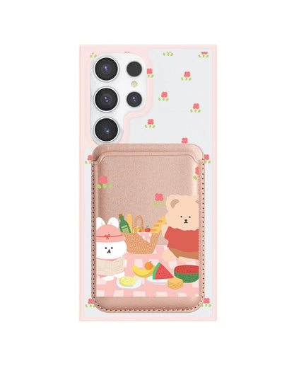 Android Magnetic Wallet Case - Picnic Pink