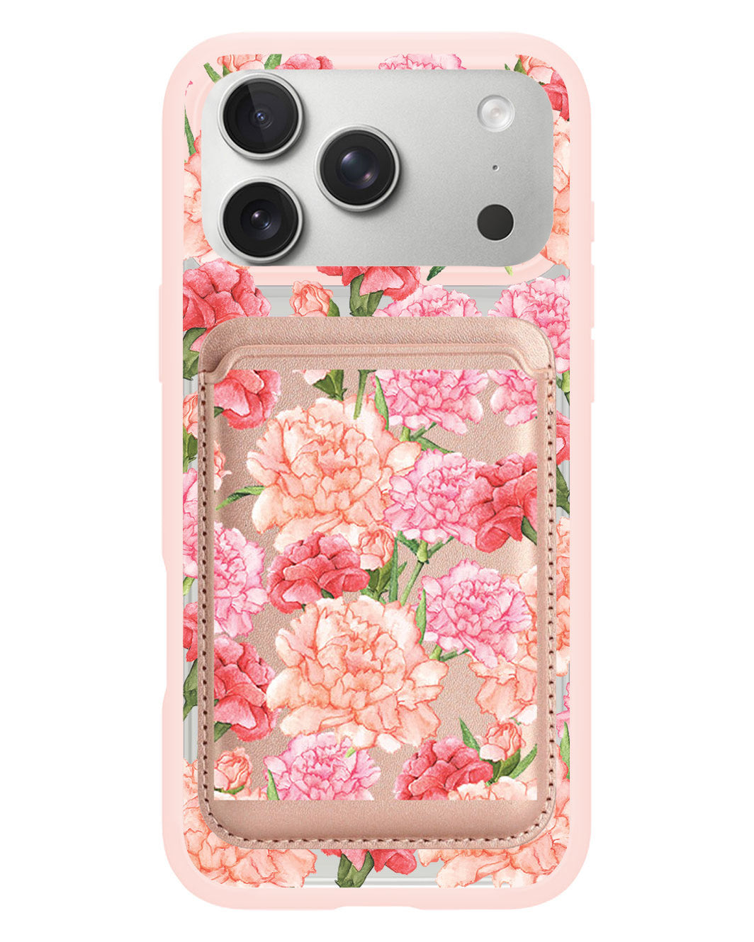 iPhone Magnetic Wallet Case - January Carnation