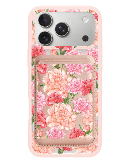 iPhone Magnetic Wallet Case - January Carnation
