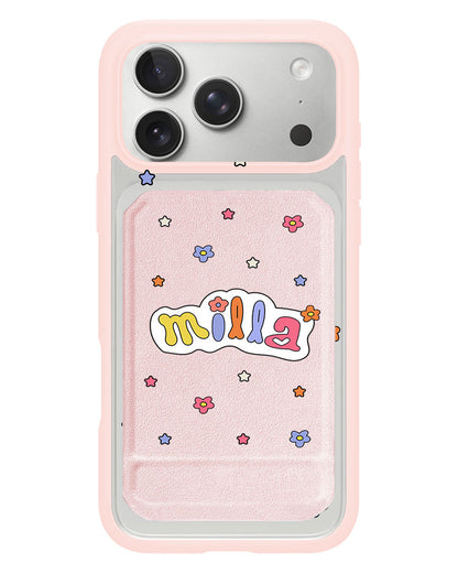 iPhone Magnetic Multifold Wallet - Adorable Monogram 5.0